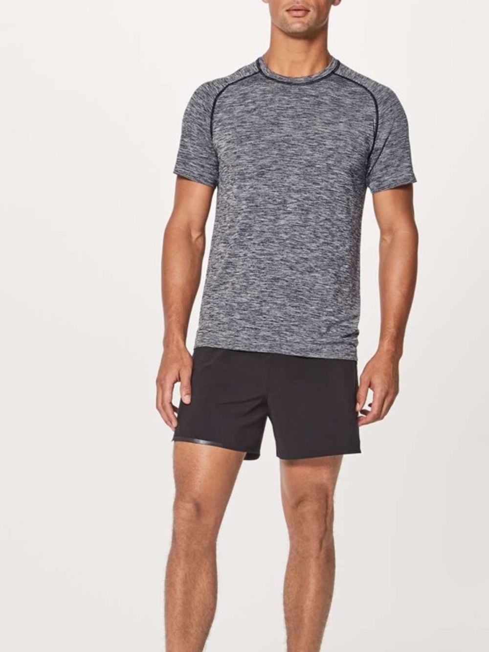 Lululemon Metal Vent Tech Surge Short Sleeve Black / White Size Large
